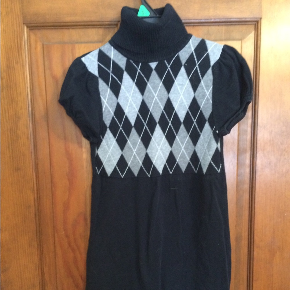 Black knit dress